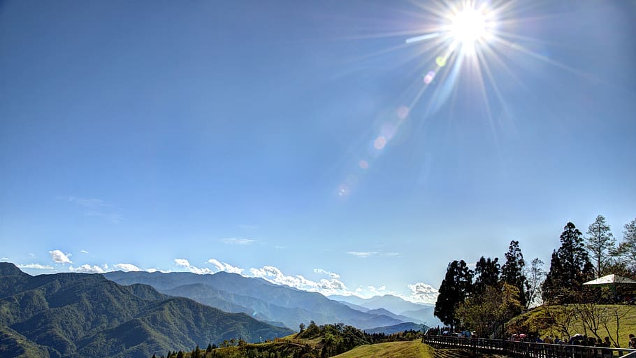 nature, lovely, romantic, spring, anniversary, sky, mountain HD wallpaper
