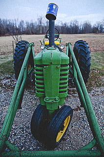 fall, deere, john deere, leaves, leaf, rough, tractor, wheels HD wallpaper