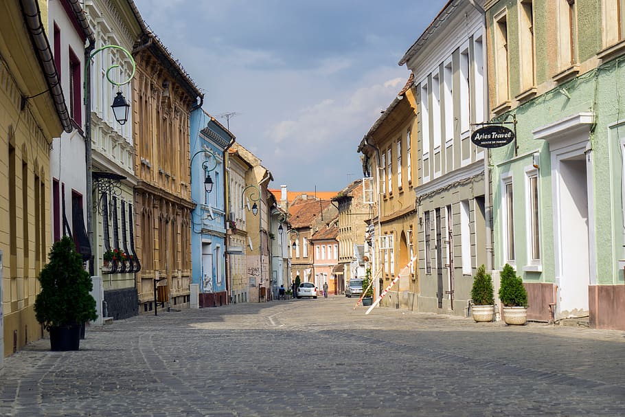 romania, brașov, building exterior, architecture, built structure HD wallpaper