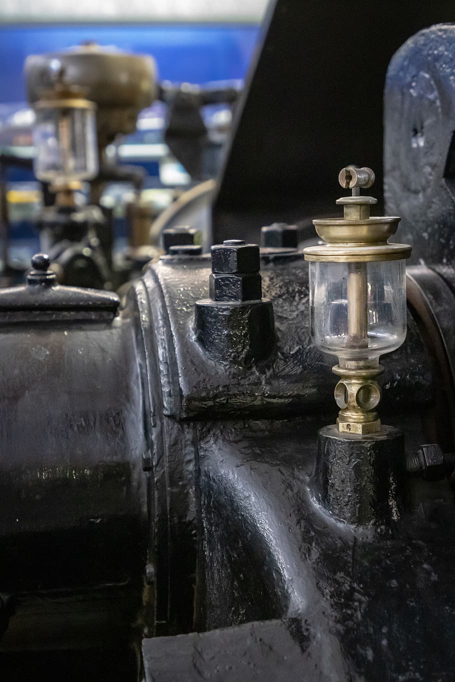 machine, motor, indoors, engine, building, factory, drive shaft HD wallpaper