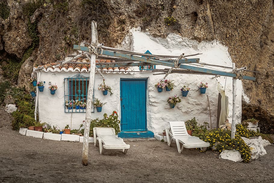 house, stone, cliff, architecture, building, romantic, historically HD wallpaper