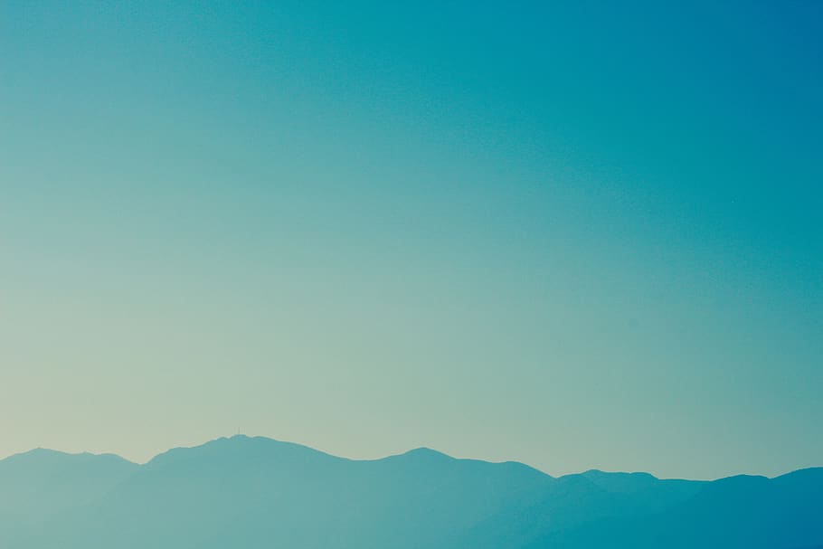 mountain range, sky, scenics - nature, beauty in nature, blue HD wallpaper