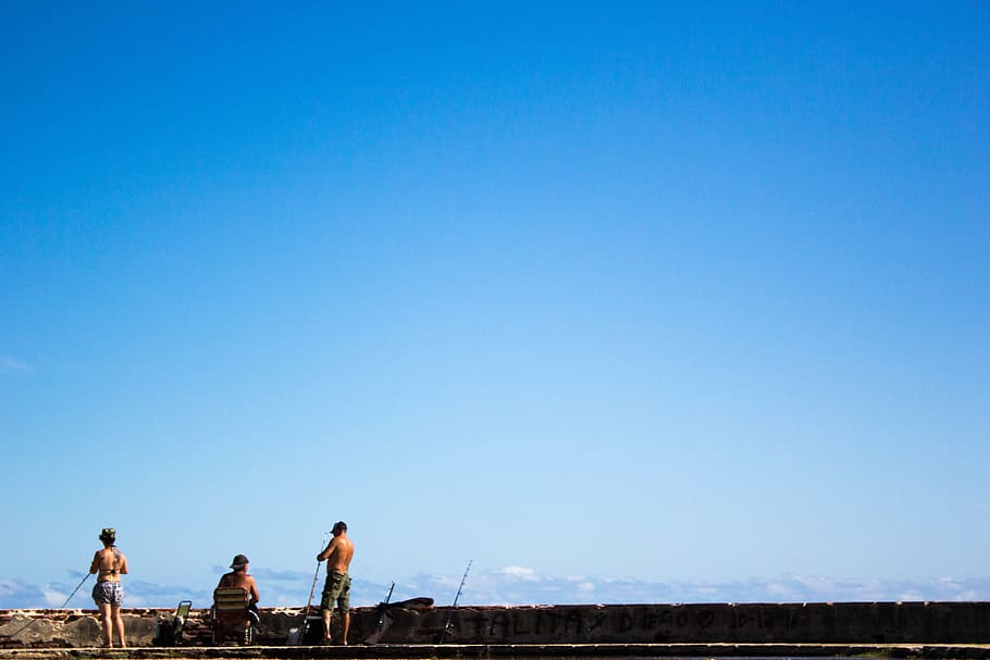 uruguay, montevideo, playa, sky, clear sky, blue, copy space HD wallpaper