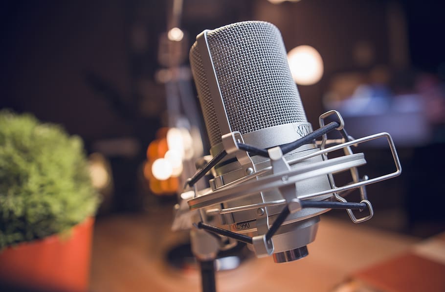 microphone, reccording, studio, studio mic, song, singing, voice HD wallpaper