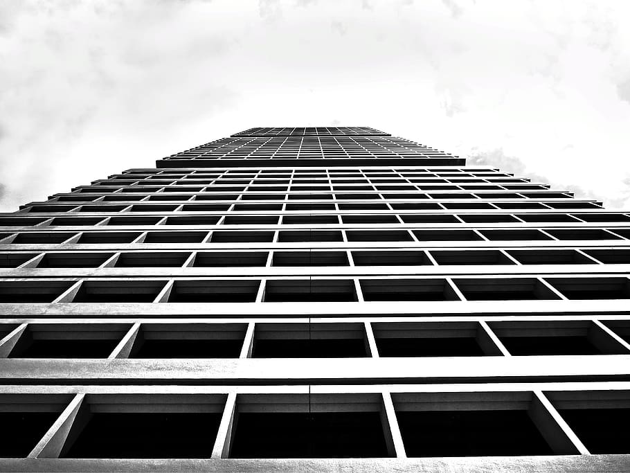 perspective, building, line, shapes, geometrical, singapore HD wallpaper
