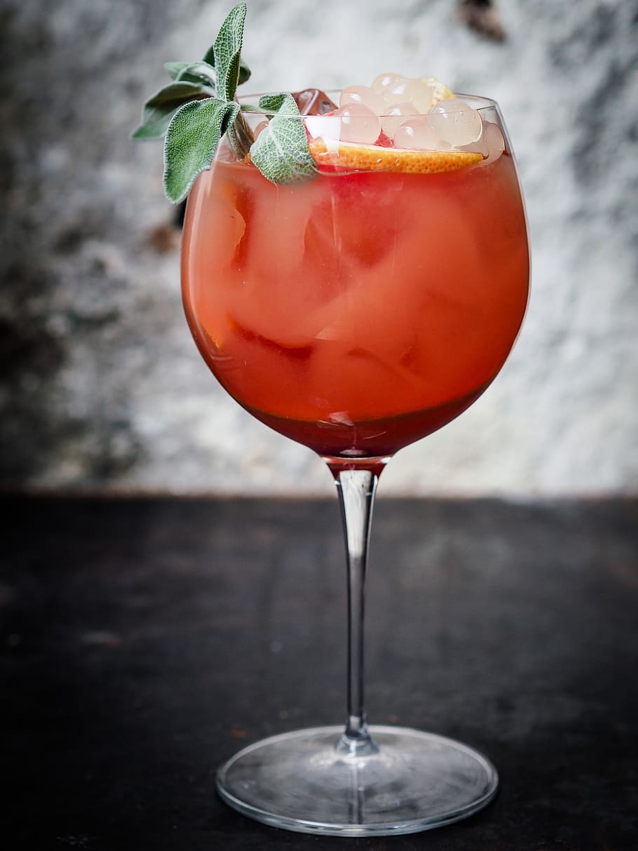 juice, red, leaves, presentation, glass, drinks, beverage, cold HD wallpaper