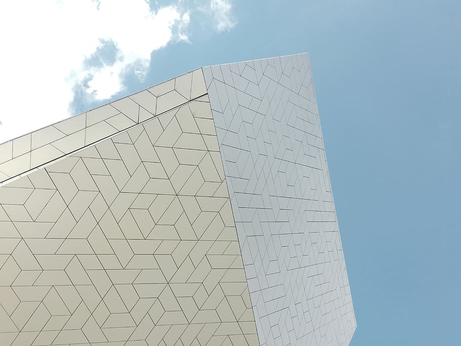 sky, built structure, low angle view, architecture, day, modern HD wallpaper