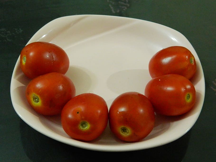 tomatoes, vegetable, food, red, dish, food and drink, healthy eating HD wallpaper