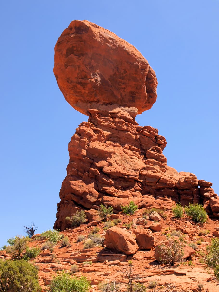 rock, column, utah, ancient, nature, geology, desert, evolution HD wallpaper