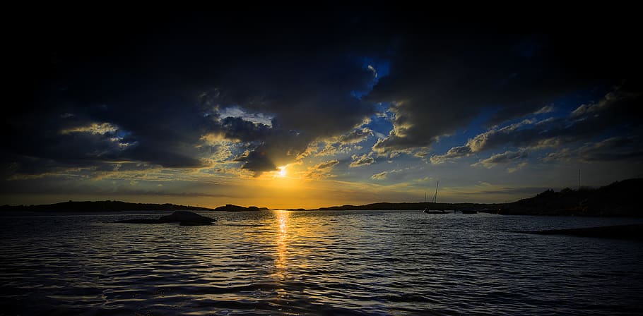 sweden, gothenburg, water, sky, cloud - sky, scenics - nature HD wallpaper