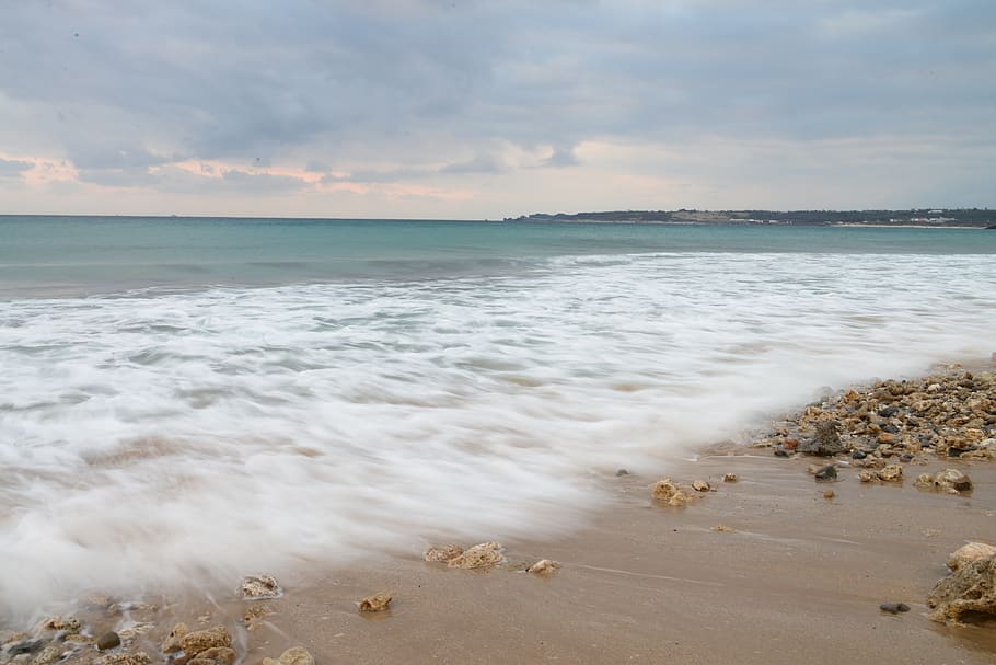 taiwan, kenting, seashore, wave, water, beach, land, sky, beauty in nature HD wallpaper