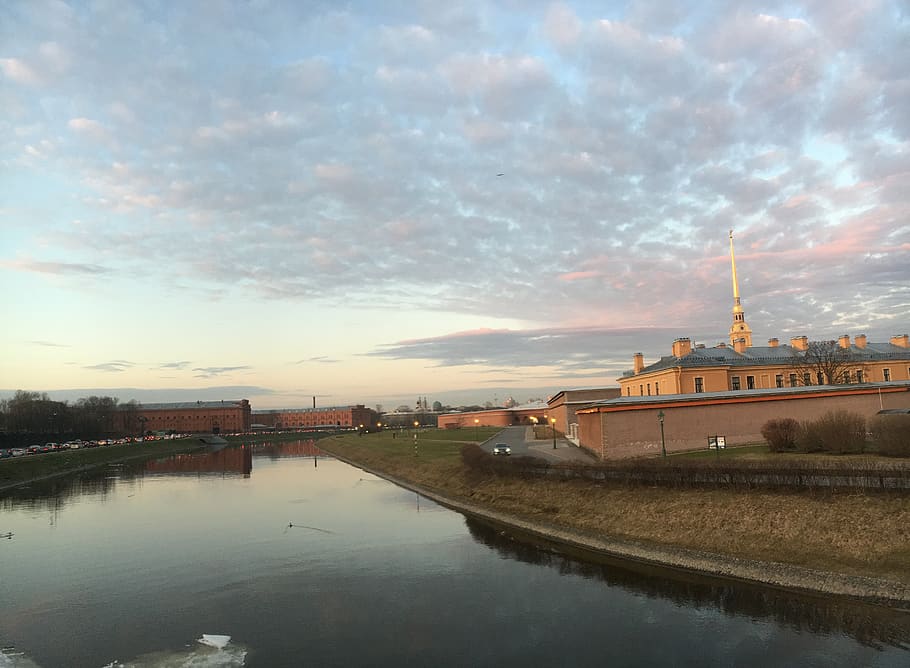 sky, cloud - sky, architecture, water, built structure, building exterior HD wallpaper