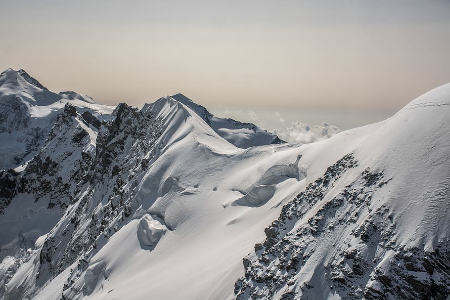 snow capped mountains, nature, outdoors, mountain range, ice HD wallpaper
