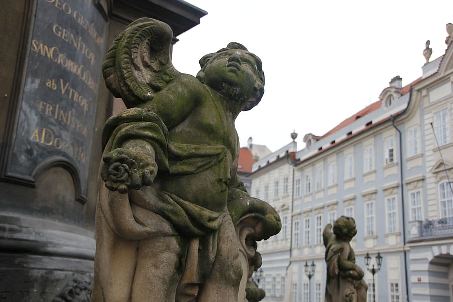 statue, Prague, sculpture, art and craft, representation, human representation HD wallpaper