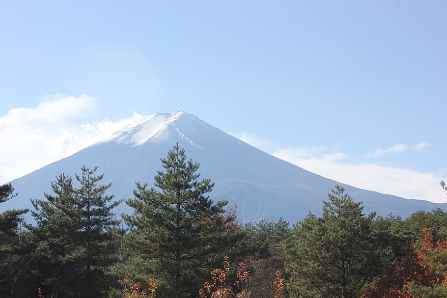 mt, fuji, japan, cloud, landscape, natural, morning, mountain HD wallpaper