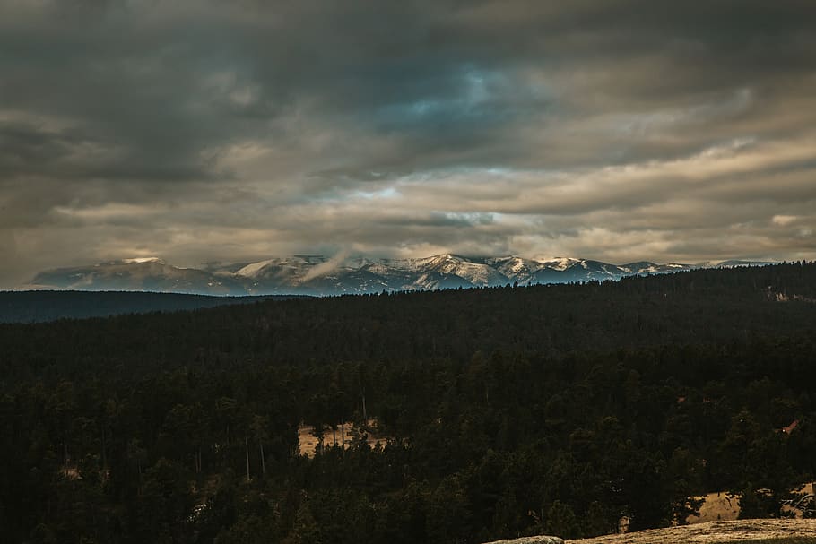 nature, outdoors, mountain, mountain range, weather, plateau HD wallpaper