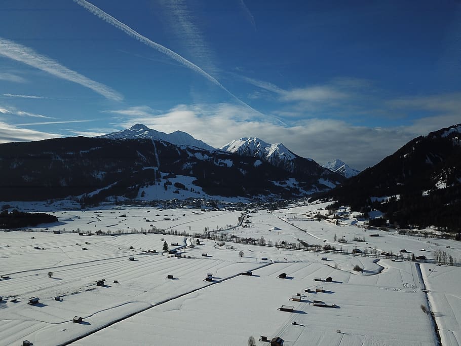 ehrwald, austria, cold temperature, snow, winter, mountain HD wallpaper