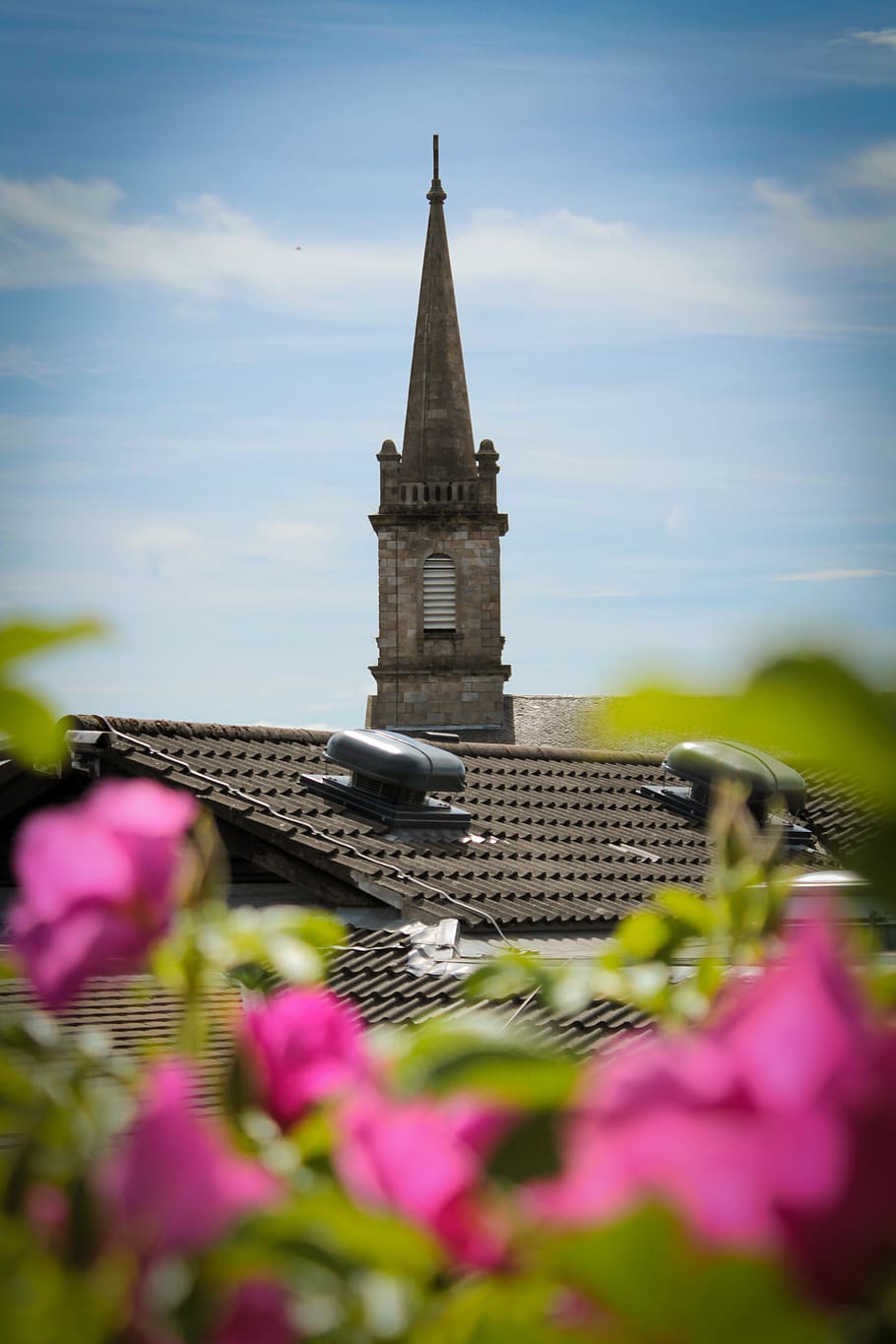 architecture, tower, building, spire, steeple, clock tower HD wallpaper