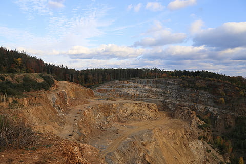 mining, removal, industry, commodity, rock, open pit mining HD wallpaper