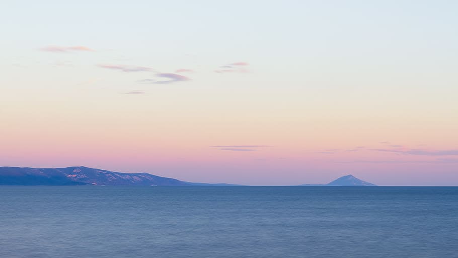 cloud, cover, background, wallpaper, pink, violet, blue, evening HD wallpaper