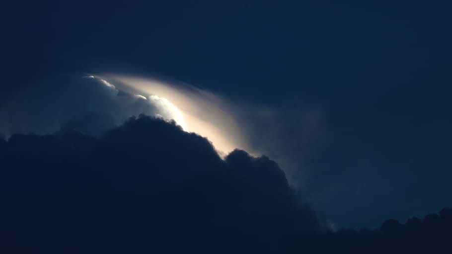 sky, cloud - sky, night, space, no people, nature, dark, beauty in nature HD wallpaper
