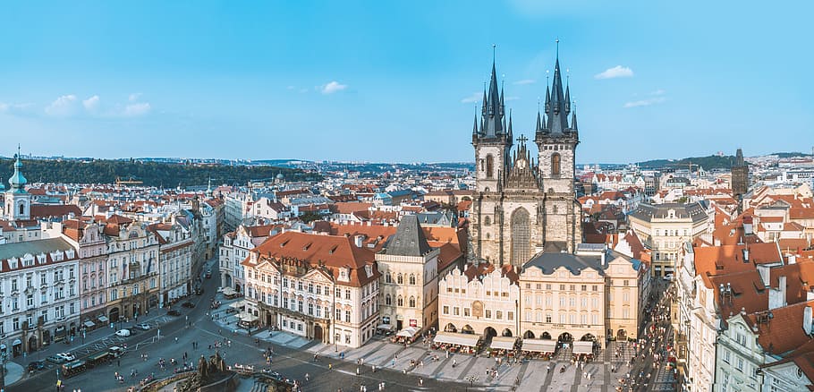 Beautiful views of the historic city of Prague, architecture HD wallpaper