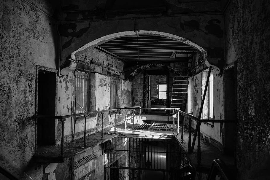 philadelphia, united states, prison, inside, old, abandoned