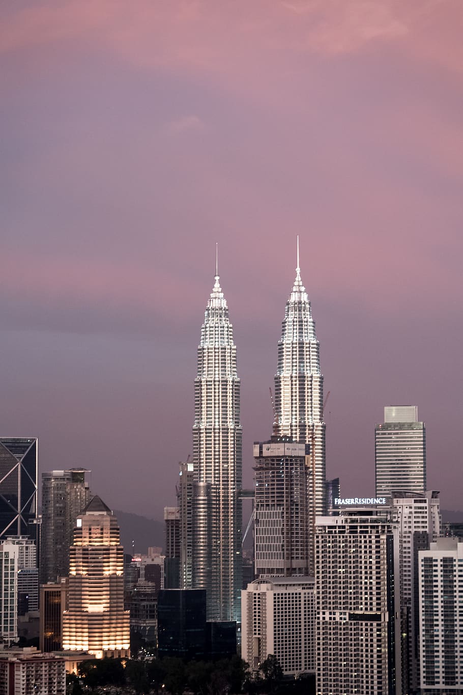 Kuala Lumpur City Silhouette 4K Wallpaper - KDE Store