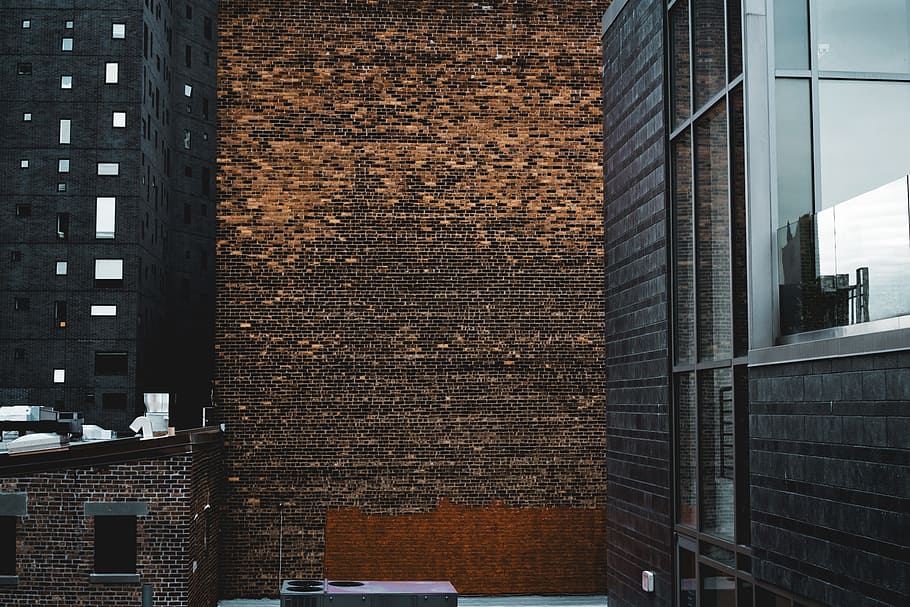 brown wall, building, architecture, brick, window, red brick HD wallpaper