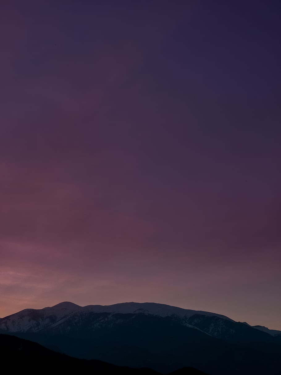 snow covered hill under cloudy sky, nature, outdoors, mountain HD wallpaper