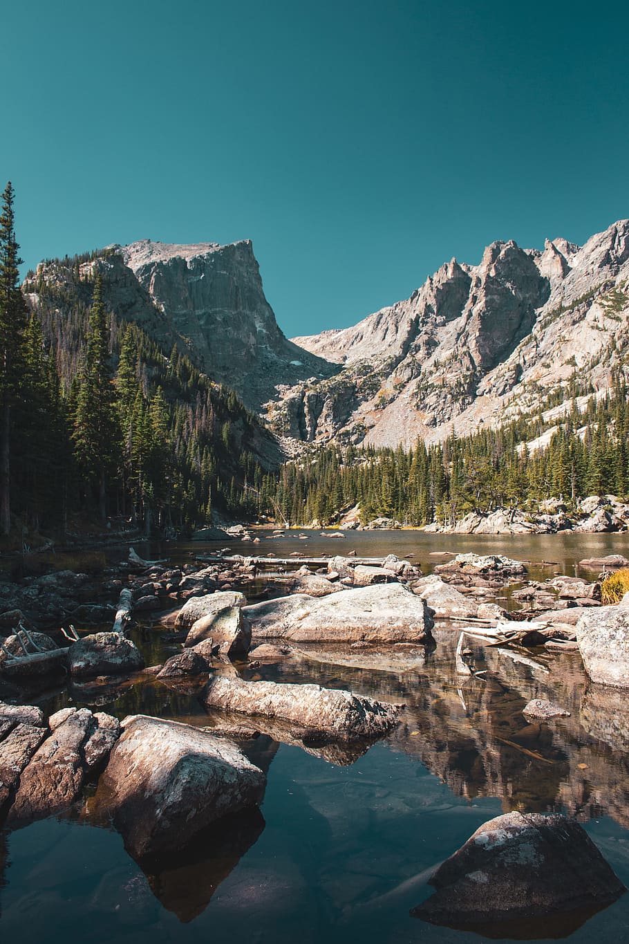 river beside mountain during daytime, water, scenics - nature HD wallpaper
