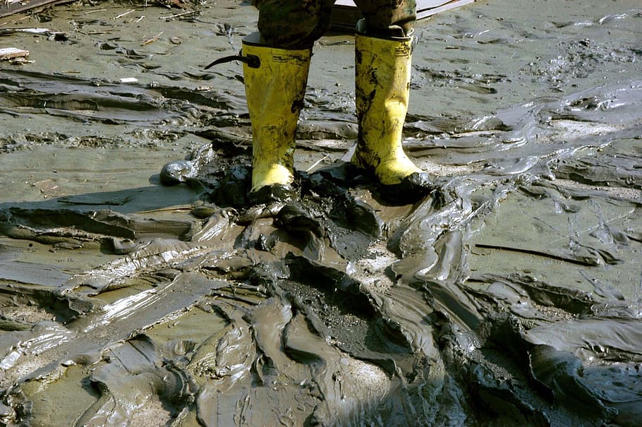 mud, walk, walking, activity, human, low section, water, body part HD wallpaper