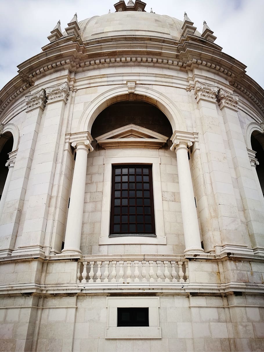 architecture, building, dome, window, pantheon, lisbon, portugal HD wallpaper