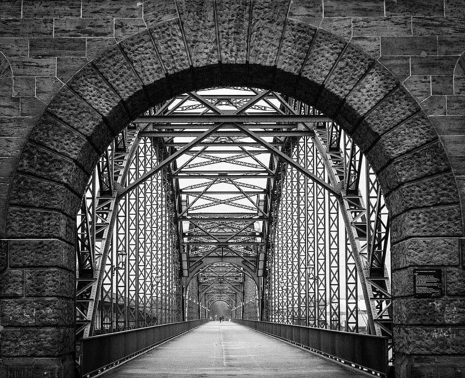 bridge, architecture, built structure, direction, the way forward HD wallpaper