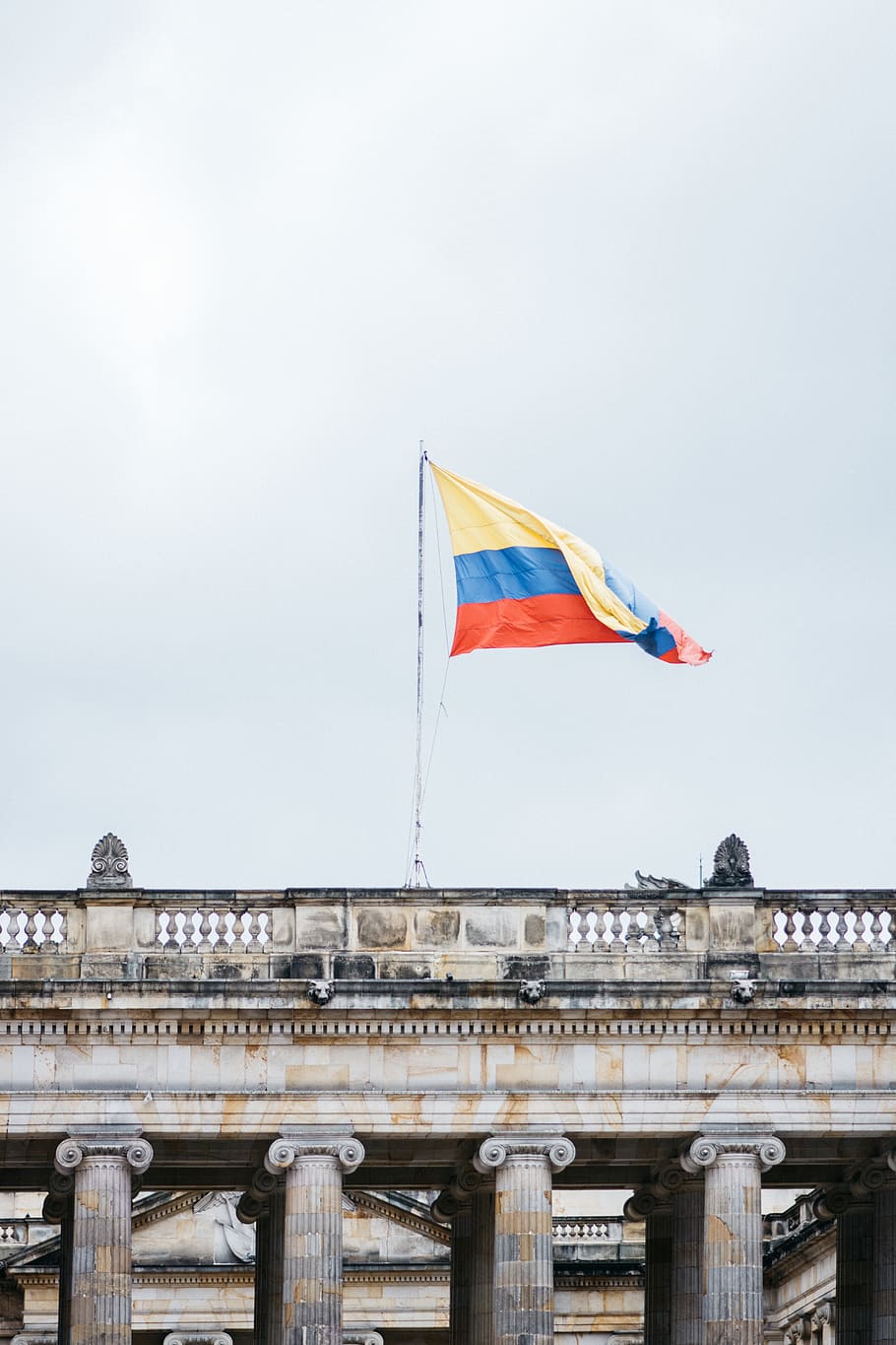 waving flag, architecture, built structure, patriotism, building exterior HD wallpaper