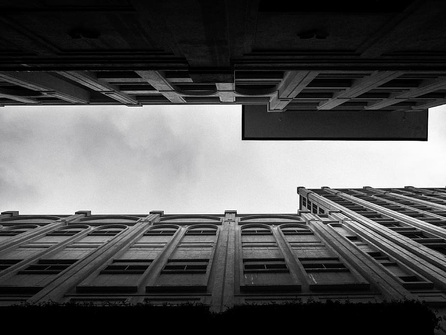 home decor, window, building, curtain, shutter, office building HD wallpaper