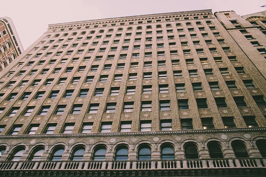 Low Angle Photography of Brown Building, modern, skyscraper, tallest HD wallpaper