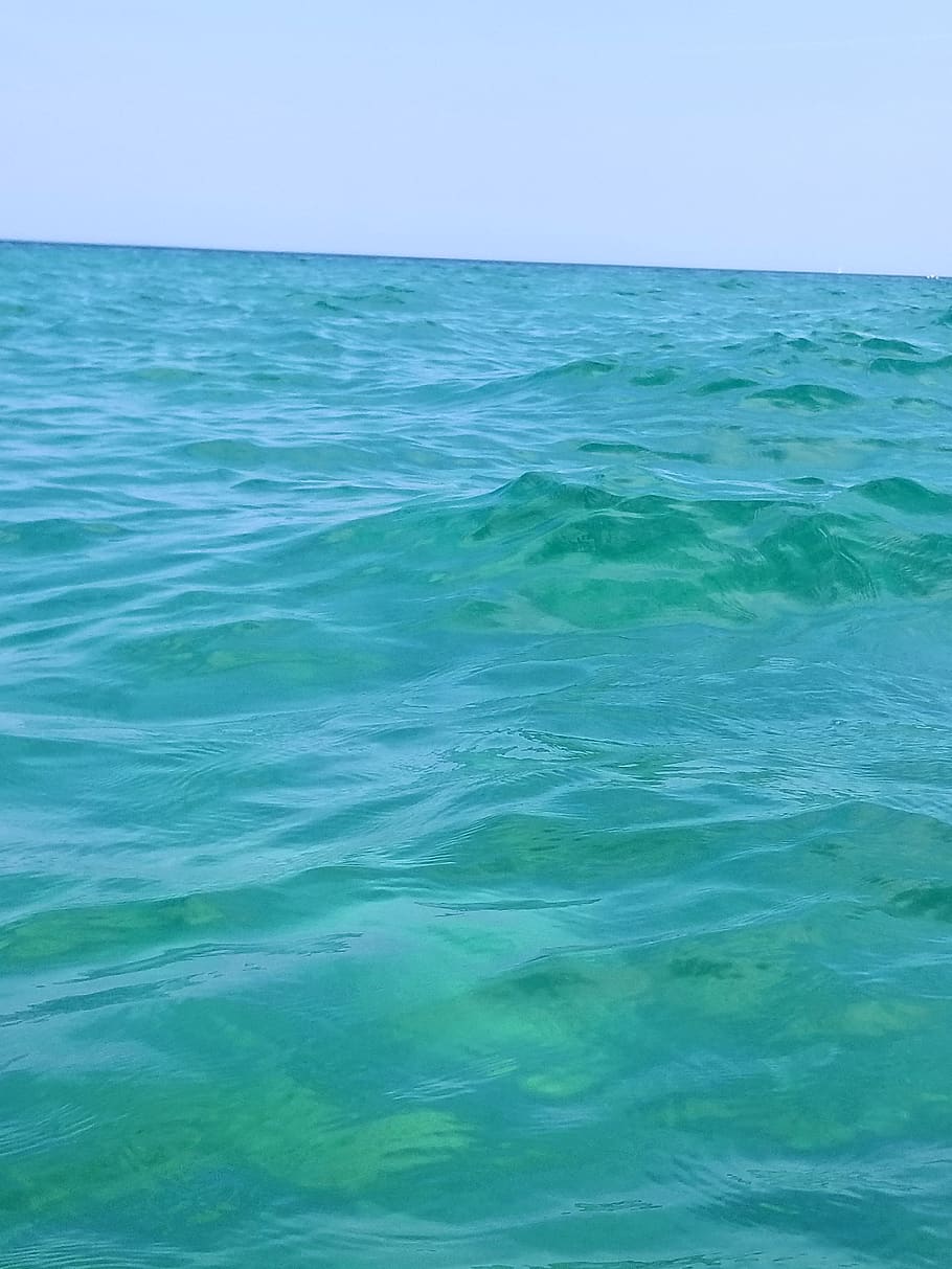 blue, water, wave, waves, lake, lake superior, landscape, ripple HD wallpaper