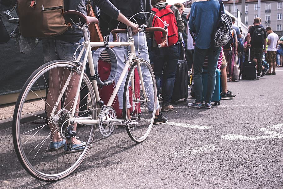 waiting, street, standing, queue, person, patience, long, line HD wallpaper