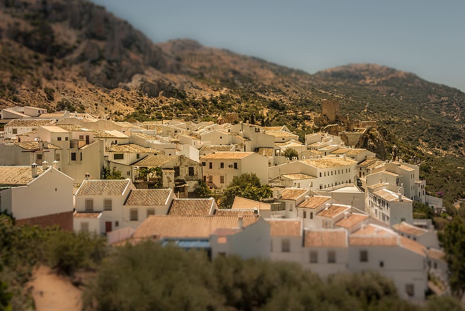 zuheros, spain, hill, andalucia, castle, building exterior, HD wallpaper