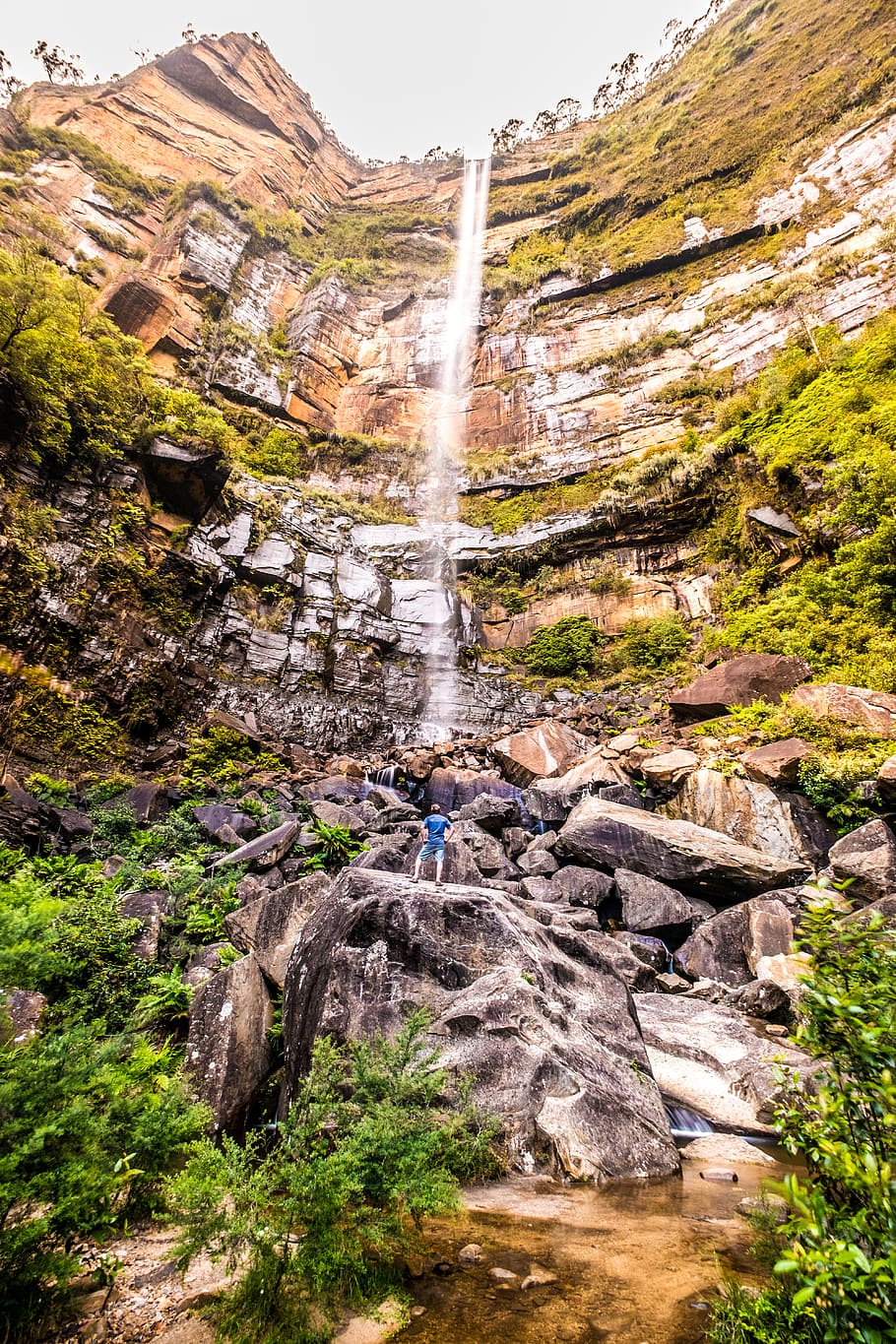australia, blue mountains, rock - object, solid, scenics - nature HD wallpaper