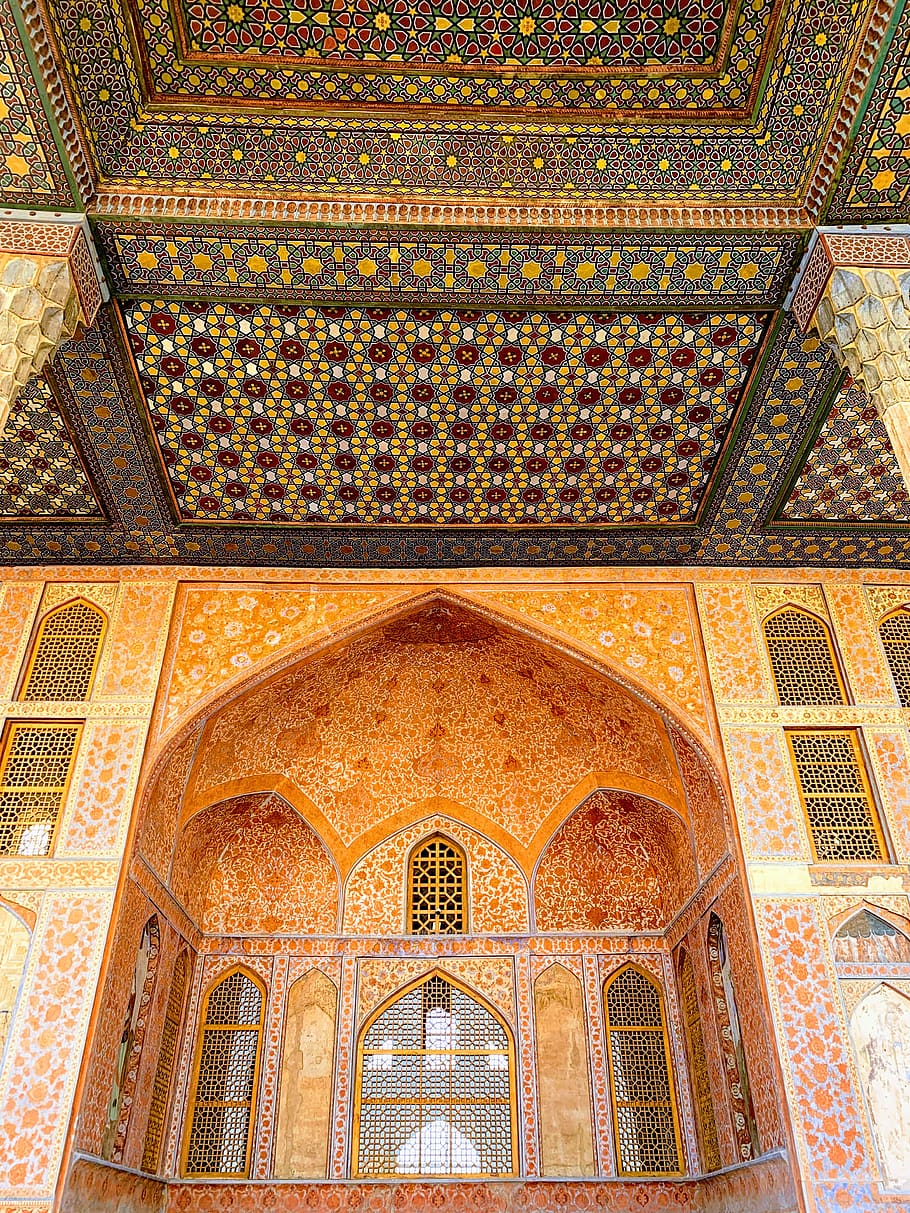 isfahan province, Persian Architecture, Ali Qapu, Persian Art, HD wallpaper