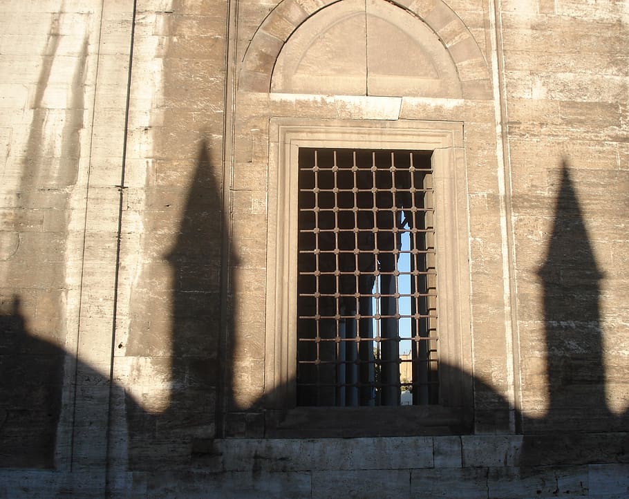 window, wall, handrail, banister, crypt, reflection, light HD wallpaper