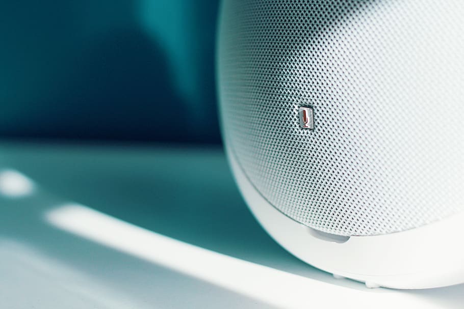 Close-up Photography of Speaker, blur, equipment, focus, shadow HD wallpaper
