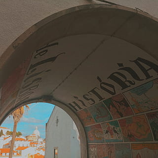 walkway, path, lisboa, corridor, sidewalk, pavement, portugal HD wallpaper
