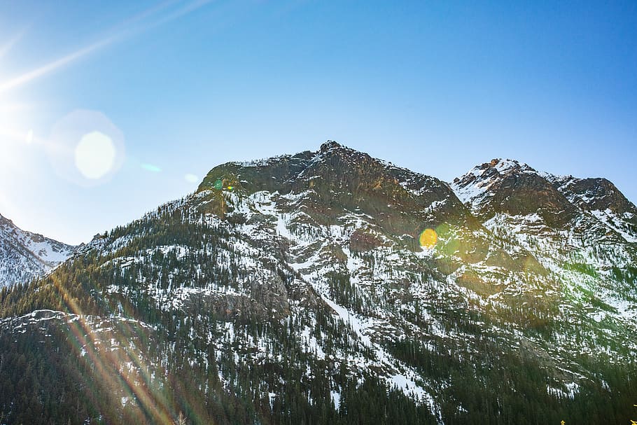 mountain ranges, sky, beauty in nature, scenics - nature, snow HD wallpaper