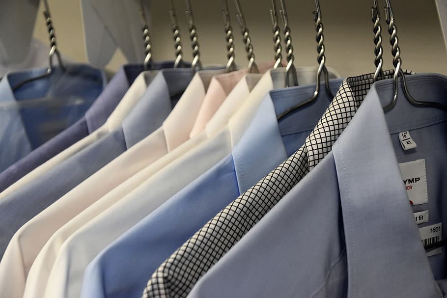assorted-color formal suit jackets, hanging, coathanger, clothing HD wallpaper