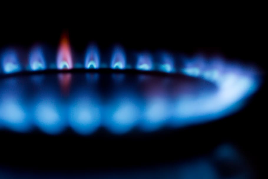 Close Up Photography of Stove Fire, blurred, burner, flame, flames HD wallpaper