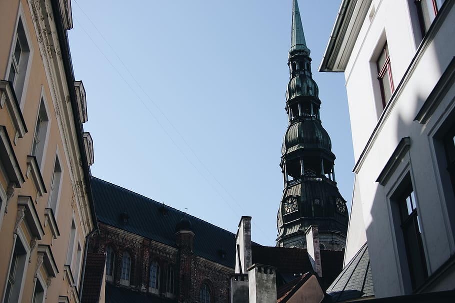 latvia, riga, old town, building exterior, architecture, built structure HD wallpaper