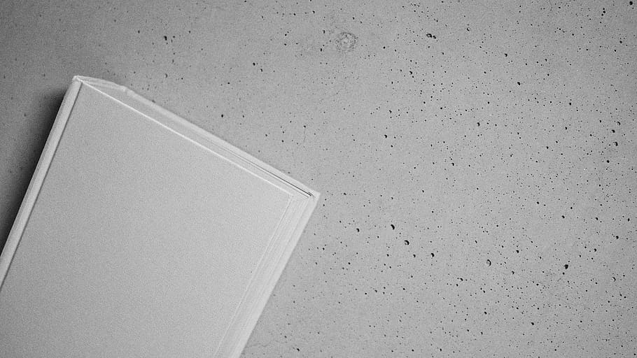 book, concrete, white, grey, minimalims, wall - building feature HD wallpaper